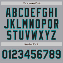 Load image into Gallery viewer, Custom Gray Black-Teal Authentic Raglan Sleeves Baseball Jersey
