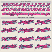 Load image into Gallery viewer, Custom Cream Pink Black-Light Blue Authentic Raglan Sleeves Baseball Jersey
