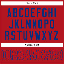 Загрузить изображение в средство просмотра галереи, Custom Red Red-Royal Mesh Authentic Football Jersey
