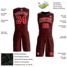 Laden Sie das Bild in den Galerie-Viewer, Custom Red Red-Black Round Neck Sublimation Basketball Suit Jersey
