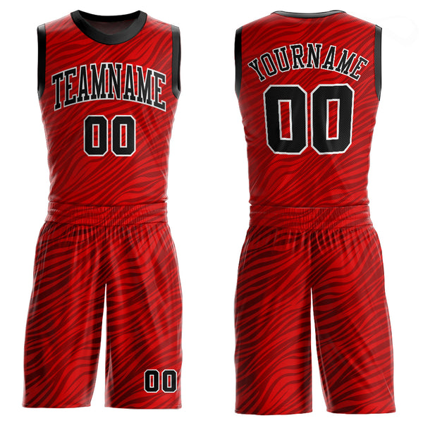 Best Youth Basketball Design Team Training Suit Sublimated Red White Basketball  Jersey