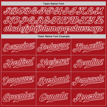 Load image into Gallery viewer, Custom Red Red-White Authentic Baseball Jersey
