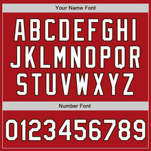 Load image into Gallery viewer, Custom Red White-Brown Authentic Baseball Jersey
