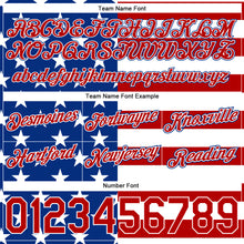 Загрузить изображение в средство просмотра галереи, Custom Royal Red-White 3D Pattern Design American Flag Authentic Basketball Shorts
