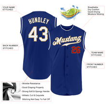 Charger l&#39;image dans la galerie, Custom Royal White-Red Authentic Sleeveless Baseball Jersey
