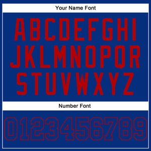 Custom Royal Royal-Red Authentic Sleeveless Baseball Jersey