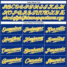 Load image into Gallery viewer, Custom Royal Gold-White Authentic Sleeveless Baseball Jersey
