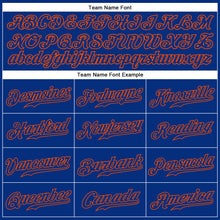 Load image into Gallery viewer, Custom Royal Royal-Orange Authentic Sleeveless Baseball Jersey
