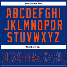 Load image into Gallery viewer, Custom Royal Royal-Orange Authentic Sleeveless Baseball Jersey
