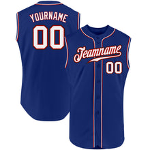 Charger l&#39;image dans la galerie, Custom Royal White-Red Authentic Sleeveless Baseball Jersey
