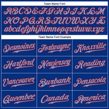 Load image into Gallery viewer, Custom Royal Light Blue-Red Authentic Sleeveless Baseball Jersey

