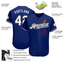 Charger l&#39;image dans la galerie, Custom Royal White-Red Authentic Baseball Jersey
