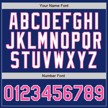 Laden Sie das Bild in den Galerie-Viewer, Custom Royal White Pinstripe Pink-White Authentic Baseball Jersey
