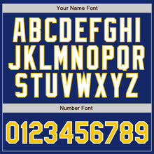 Загрузить изображение в средство просмотра галереи, Custom Royal Gold Pinstripe Gold-White Authentic Baseball Jersey

