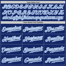 Laden Sie das Bild in den Galerie-Viewer, Custom Royal Light Blue Pinstripe Light Blue-White Authentic Baseball Jersey
