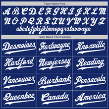 Laden Sie das Bild in den Galerie-Viewer, Custom Royal White Authentic Baseball Jersey
