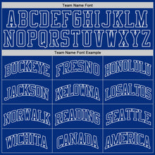 Загрузить изображение в средство просмотра галереи, Custom Royal Royal-White Authentic Throwback Basketball Jersey
