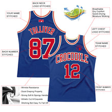 Load image into Gallery viewer, Custom Royal Red-Cream Authentic Throwback Basketball Jersey
