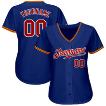 Load image into Gallery viewer, Custom Royal Red White-Gold Authentic Baseball Jersey
