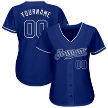 Load image into Gallery viewer, Custom Royal Royal-White Authentic Baseball Jersey
