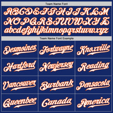 Laden Sie das Bild in den Galerie-Viewer, Custom Royal White-Orange Authentic Baseball Jersey
