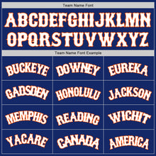 Laden Sie das Bild in den Galerie-Viewer, Custom Royal White-Orange Authentic Baseball Jersey
