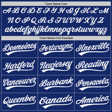 Laden Sie das Bild in den Galerie-Viewer, Custom Royal White Authentic Baseball Jersey
