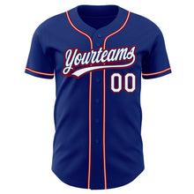 Charger l&#39;image dans la galerie, Custom Royal White-Red Authentic Baseball Jersey
