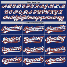 Charger l&#39;image dans la galerie, Custom Royal White-Orange Authentic Baseball Jersey
