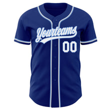 Charger l&#39;image dans la galerie, Custom Royal White-Light Blue Authentic Baseball Jersey
