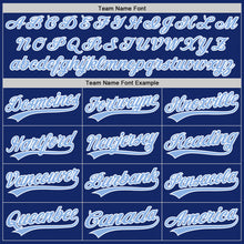 Load image into Gallery viewer, Custom Royal Light Blue-White Authentic Baseball Jersey
