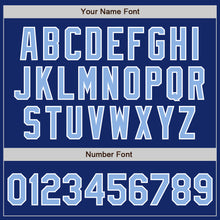 Load image into Gallery viewer, Custom Royal Light Blue-White Authentic Baseball Jersey
