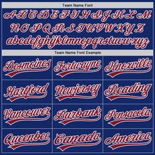 Load image into Gallery viewer, Custom Royal Crimson-White Authentic Baseball Jersey

