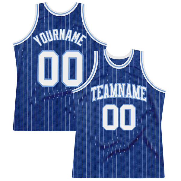 Cheap Custom Cream Navy Pinstripe Navy-Gold Authentic Basketball Jersey  Free Shipping – CustomJerseysPro