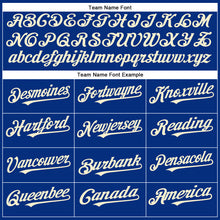 Load image into Gallery viewer, Custom Royal Cream Authentic Baseball Jersey
