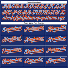 Laden Sie das Bild in den Galerie-Viewer, Custom Royal Light Blue-Orange Authentic Baseball Jersey
