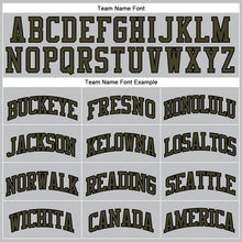 Загрузить изображение в средство просмотра галереи, Custom Gray Olive-Black Authentic Throwback Basketball Jersey
