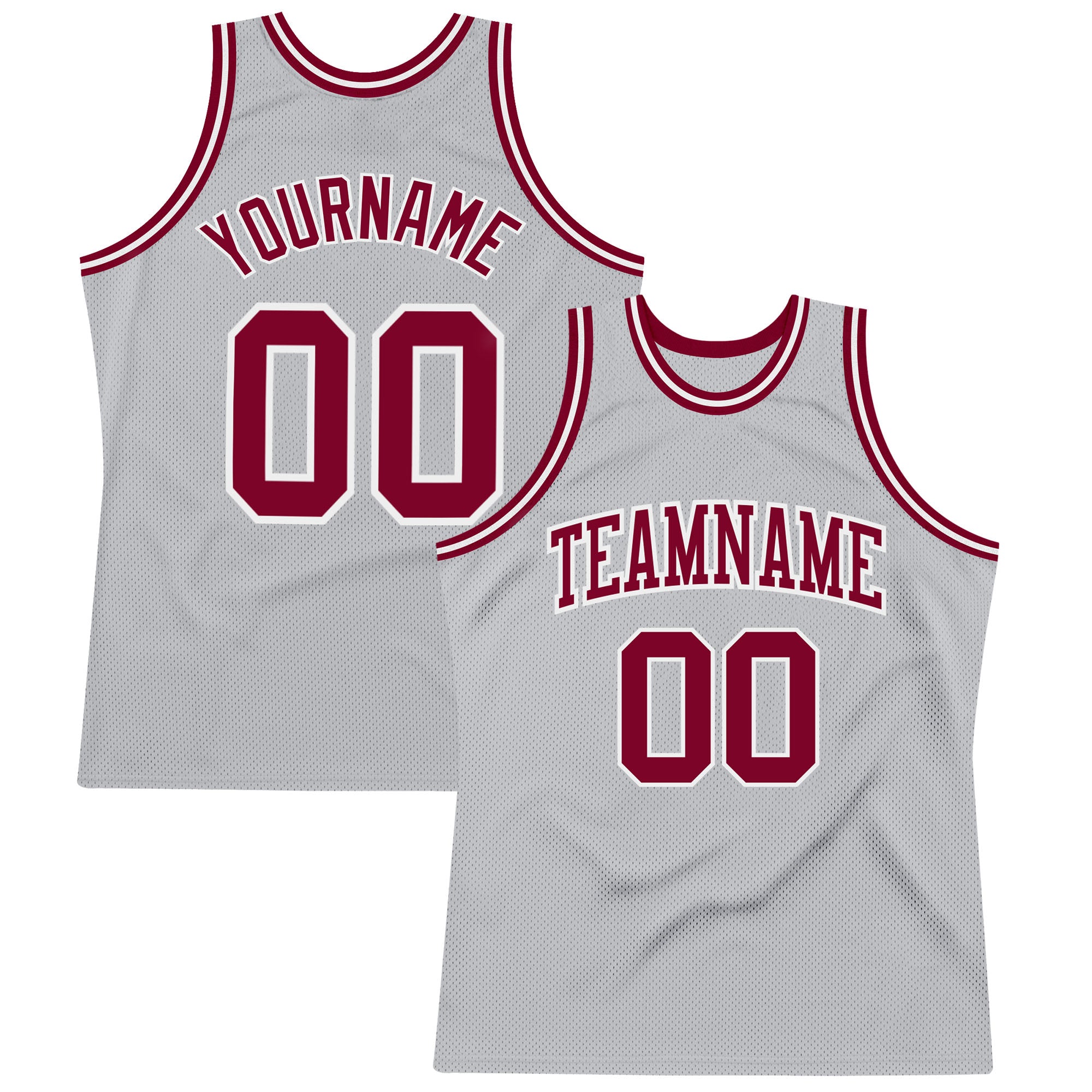 Custom Maroon Black-White Authentic Throwback Basketball Jersey Discount