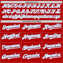 Load image into Gallery viewer, Custom Red White-Light Blue Authentic Sleeveless Baseball Jersey
