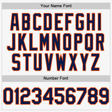 Load image into Gallery viewer, Custom White Navy-Orange Authentic Sleeveless Baseball Jersey
