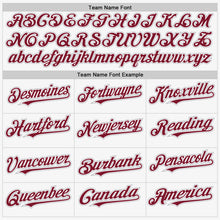 Load image into Gallery viewer, Custom White Crimson-Gray Authentic Sleeveless Baseball Jersey
