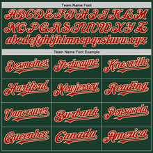 Load image into Gallery viewer, Custom Green Red-Cream Authentic Sleeveless Baseball Jersey
