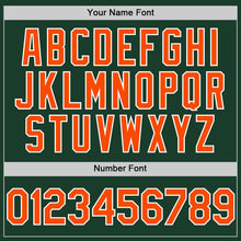 Load image into Gallery viewer, Custom Green Orange-White Authentic Sleeveless Baseball Jersey
