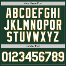 Load image into Gallery viewer, Custom Green White-Old Gold Authentic Sleeveless Baseball Jersey

