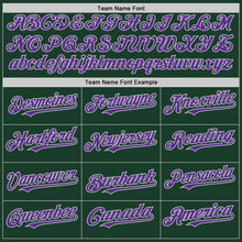 Load image into Gallery viewer, Custom Green Purple-Gray Authentic Sleeveless Baseball Jersey
