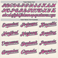 Load image into Gallery viewer, Custom Cream Pink-Kelly Green Authentic Sleeveless Baseball Jersey
