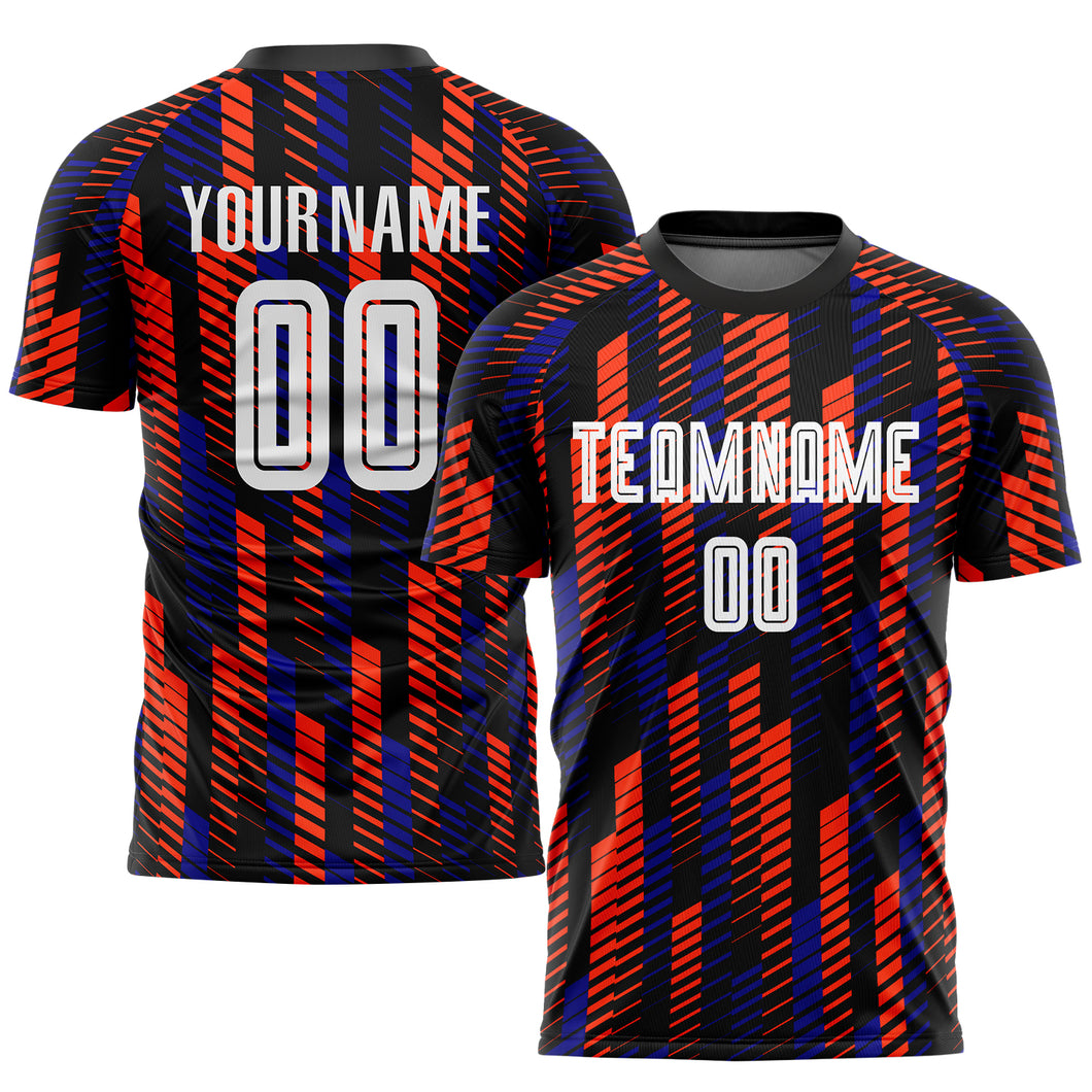 Custom Red White Sublimation Soccer Uniform Jersey