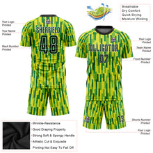 Load image into Gallery viewer, Custom Neon Green Green-Gold Sublimation Soccer Uniform Jersey
