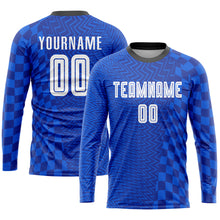 Charger l&#39;image dans la galerie, Custom Royal White-Black Sublimation Soccer Uniform Jersey
