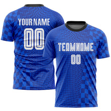 Charger l&#39;image dans la galerie, Custom Royal White-Black Sublimation Soccer Uniform Jersey

